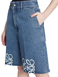 Anagram Denim Shorts