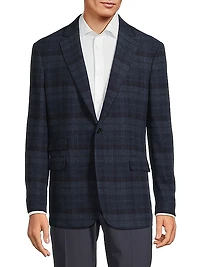 Kent Plaid Wool Blazer