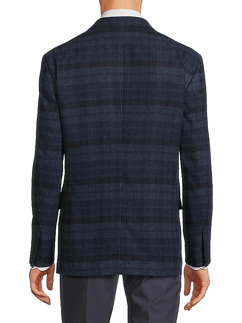 Kent Plaid Wool Blazer
