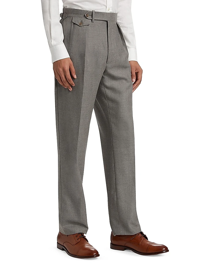 Worsted Wool Trousers