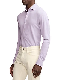 Cotton Button-Front Shirt