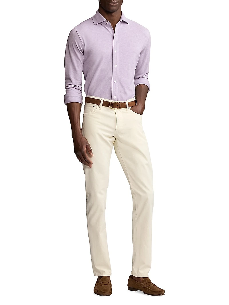 Cotton Button-Front Shirt