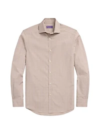 Glen Check Cotton Dress Shirt