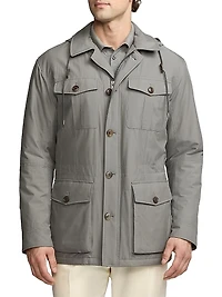 Hartridge Silk Hooded Field Jacket