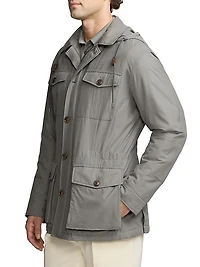 Hartridge Silk Hooded Field Jacket