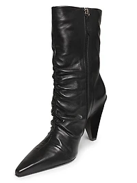 Lynn 110MM Leather Ankle Boots