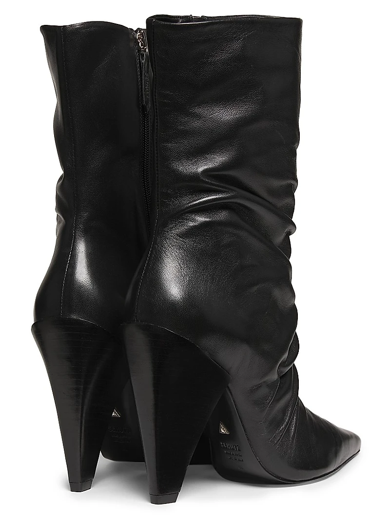 Lynn 110MM Leather Ankle Boots