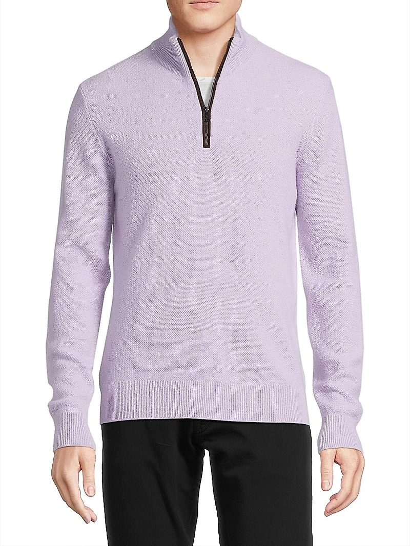 Cashmere Half-Zip Sweater