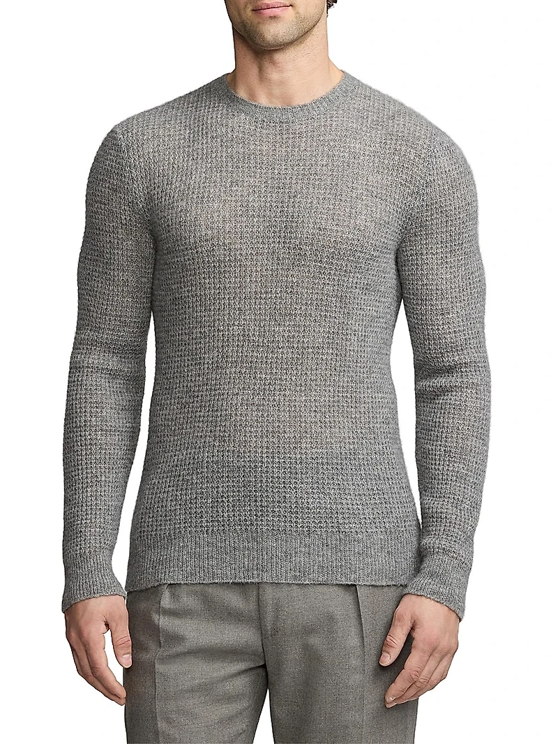 Cashmere-Silk Long-Sleeve Sweater