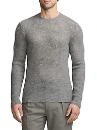 Cashmere-Silk Long-Sleeve Sweater