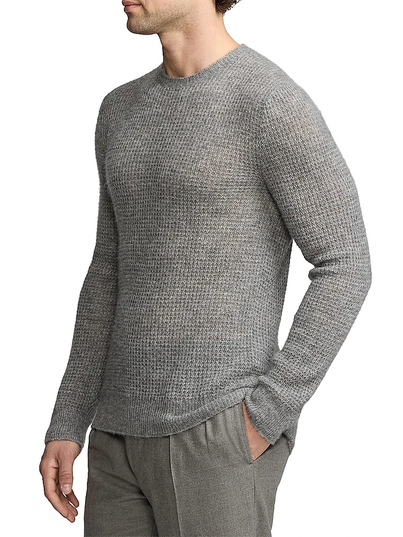 Cashmere-Silk Long-Sleeve Sweater
