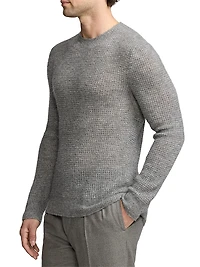 Cashmere-Silk Long-Sleeve Sweater