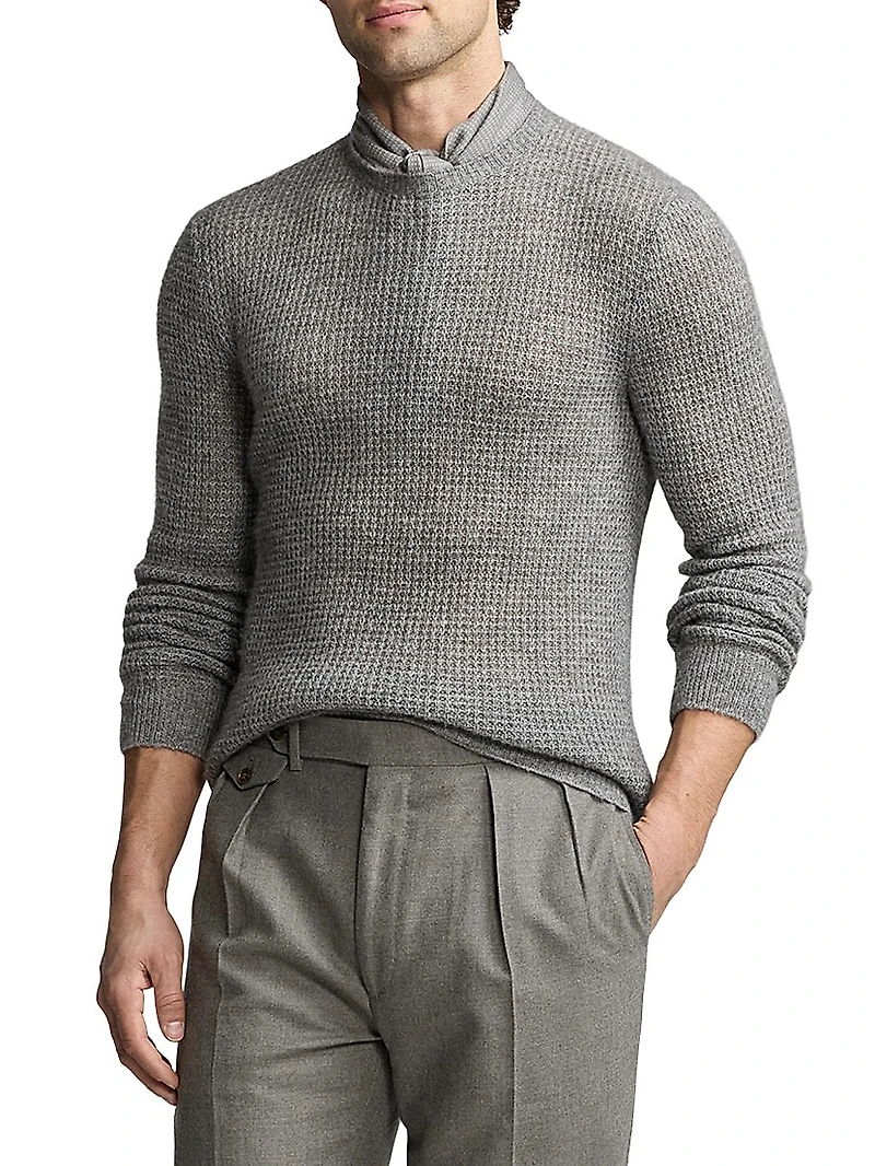 Cashmere-Silk Long-Sleeve Sweater