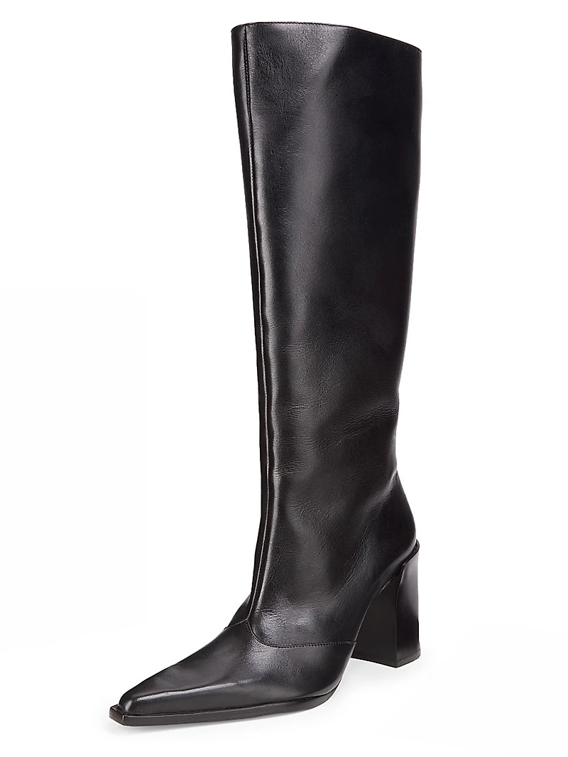 Raffaela 90MM Leather Knee-High Boots