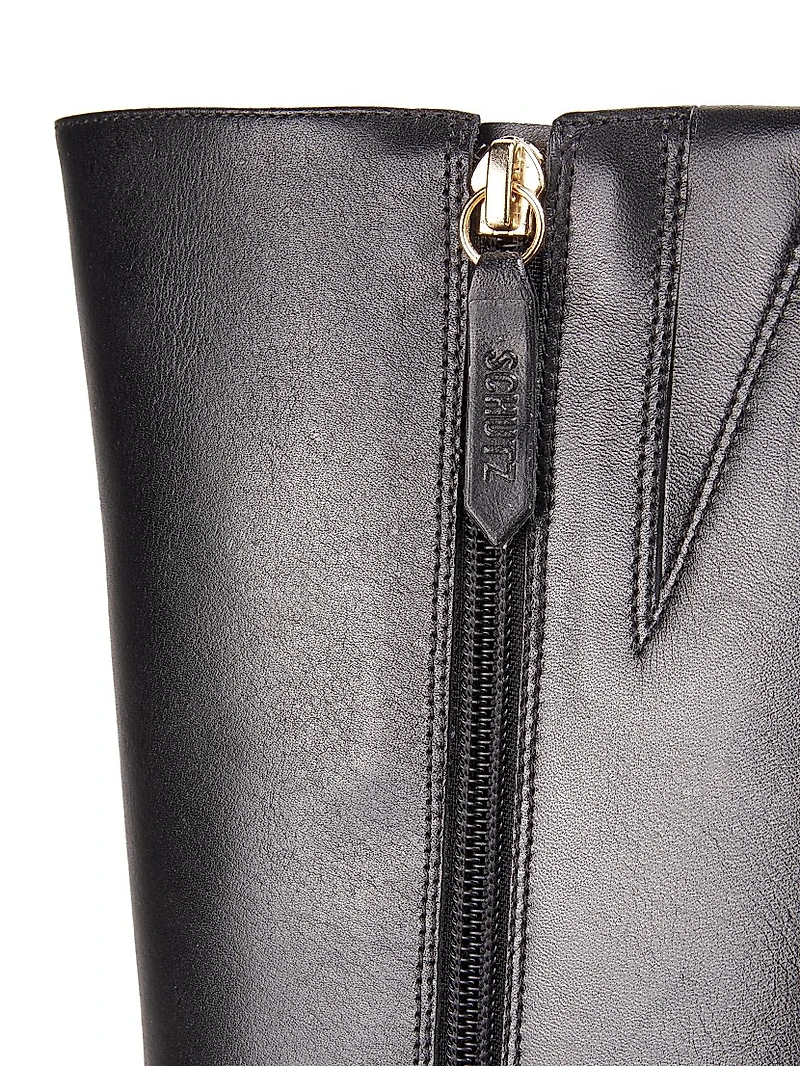 Raffaela 90MM Leather Knee-High Boots