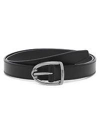 Shiny Angled Buckle Belt
