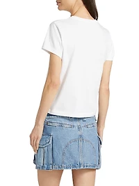 Logo Cotton Crewneck T-Shirt