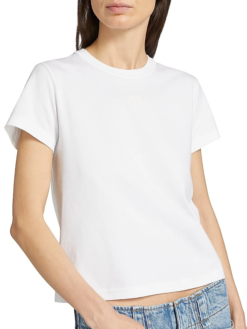 Logo Cotton Crewneck T-Shirt