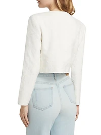 Juliette Mixed-Button Cropped Jacket
