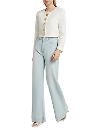 Juliette Mixed-Button Cropped Jacket