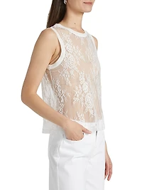Brax Lace Sheer Tank Top