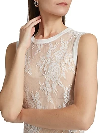 Brax Lace Sheer Tank Top