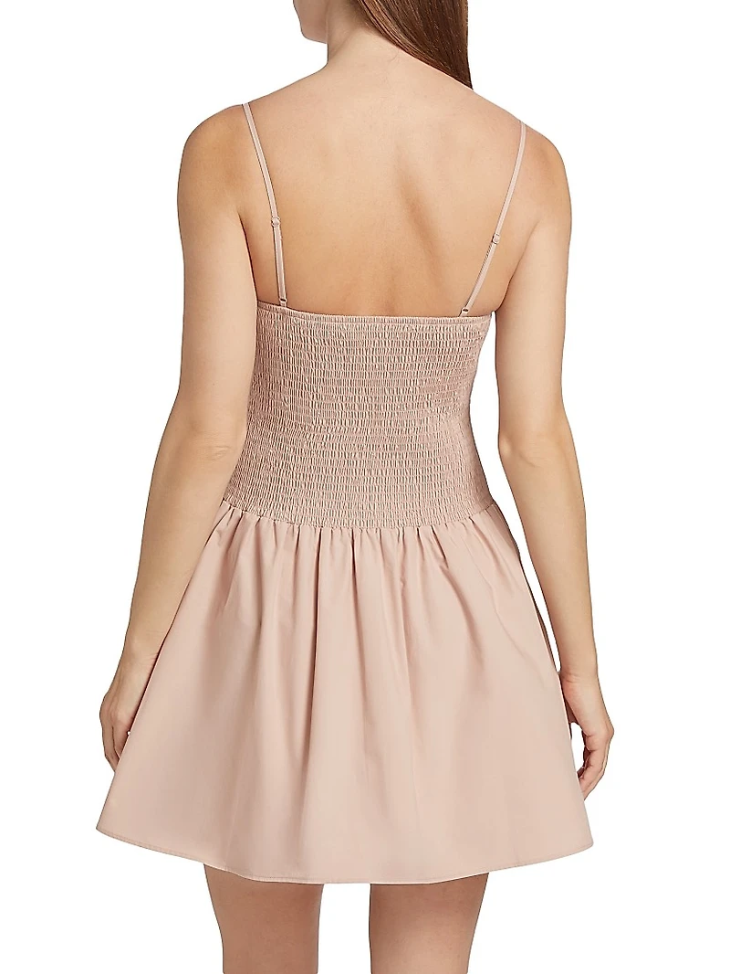Poplin Drop Waist Minidress