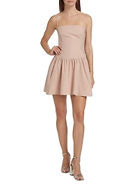 Poplin Drop Waist Minidress
