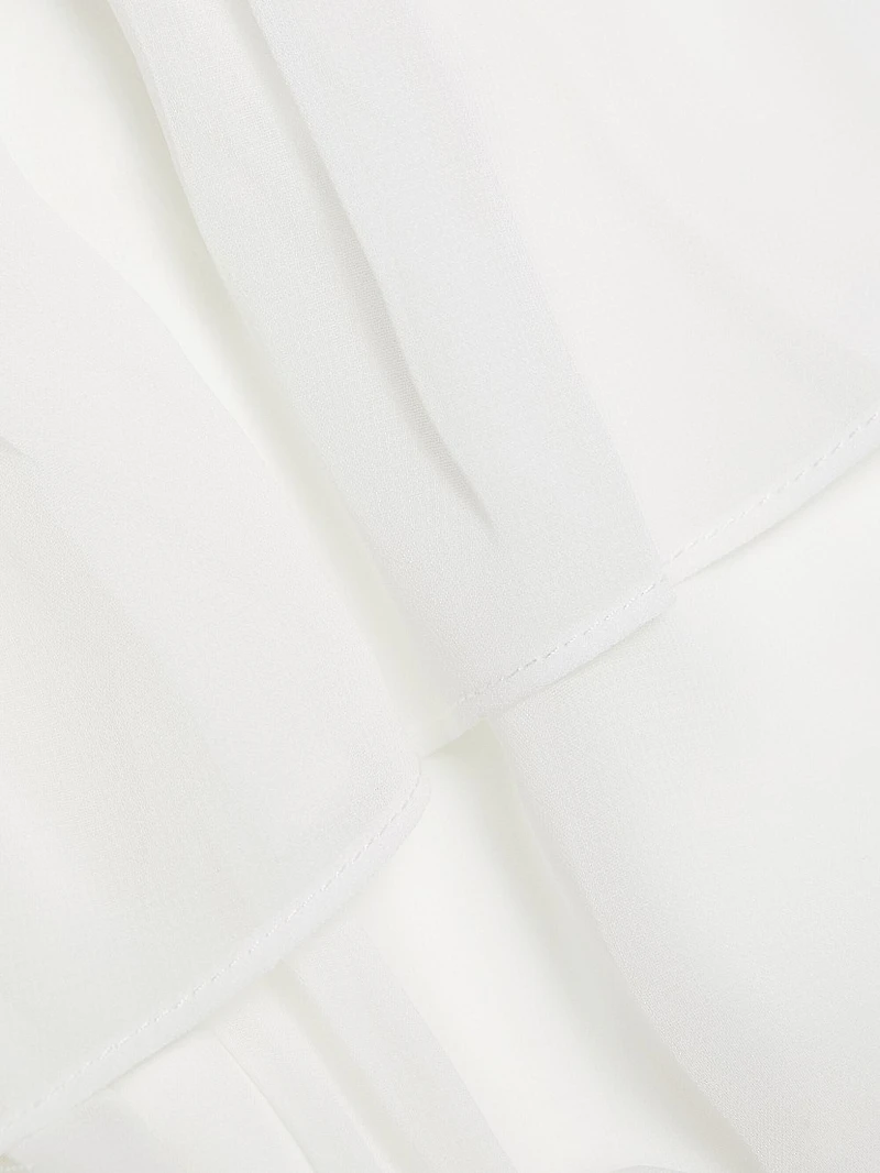 Kendra Ruffled Belted Romper