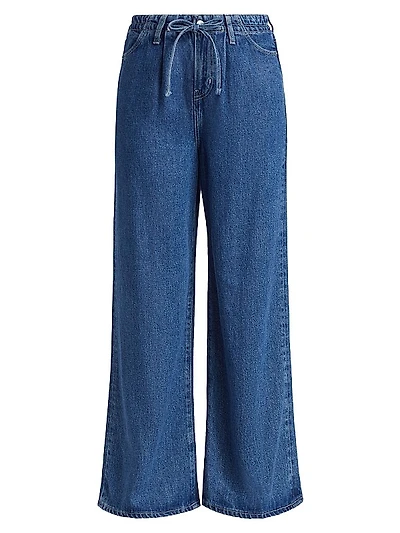 Super Drape Drawstring Wide-Leg Jeans