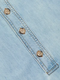 Denim Belted Minidress