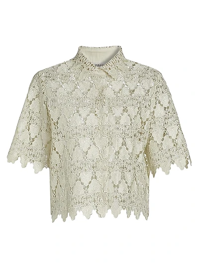 Lace Button-Up Shirt