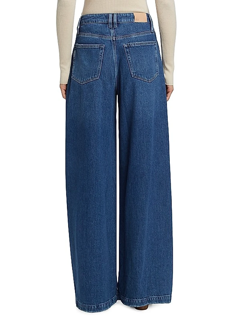 Portia High-Rise Seamed Wide Flare Jeans