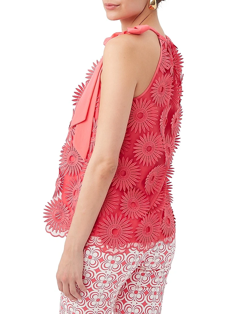Mirai Floral Appliqué Top