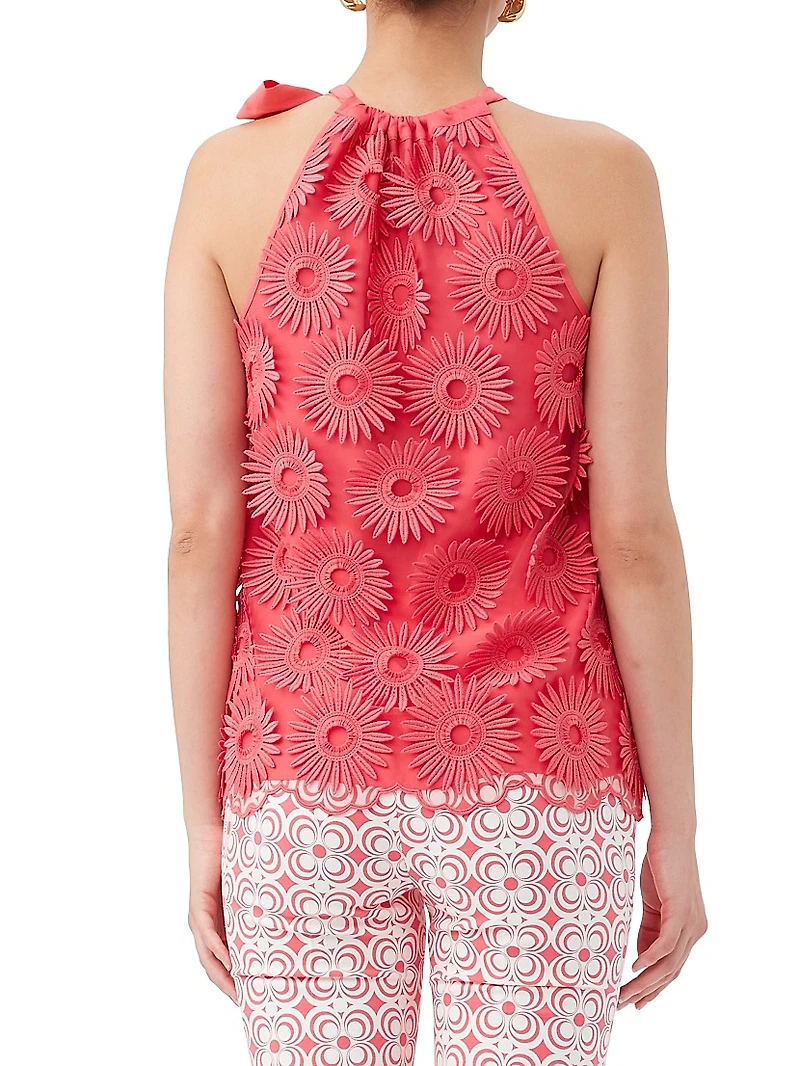 Mirai Floral Appliqué Top