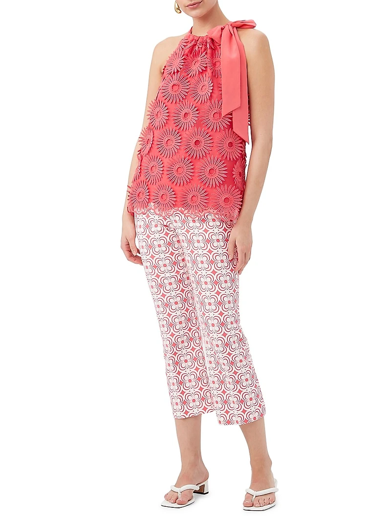 Mirai Floral Appliqué Top