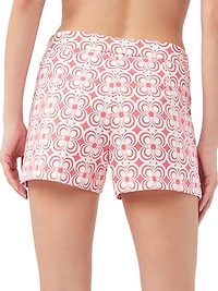 Corbin 2 Geometric Cotton-Blend Shorts