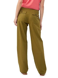 Antonia Relaxed-Fit Linen Pants