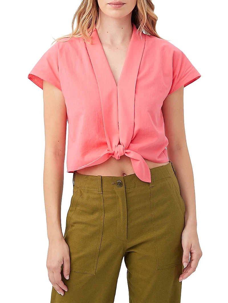 Tallia Front-Tie Top