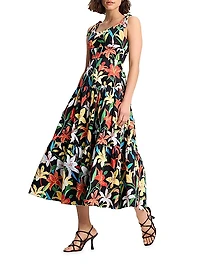 Summer Lilies Newport Midi-Dress