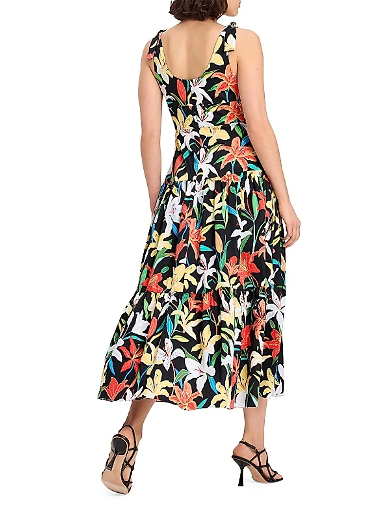 Summer Lilies Newport Midi-Dress