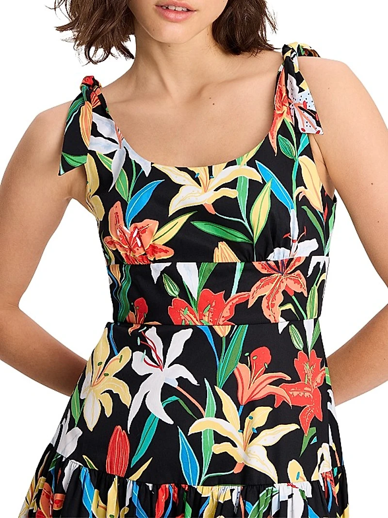 Summer Lilies Newport Midi-Dress