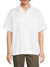 Cotton Button-Front Shirt