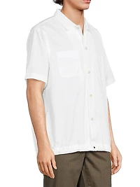 Cotton Button-Front Shirt