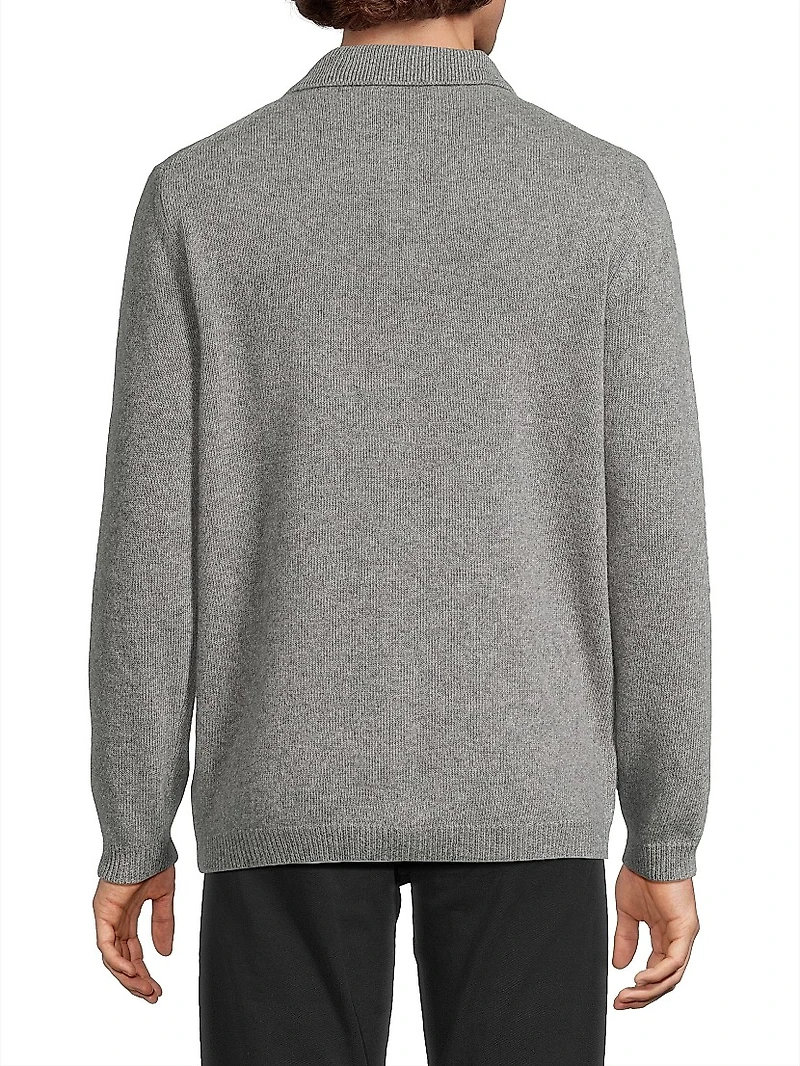 Wool-Cashmere Knit Oversized Shirt