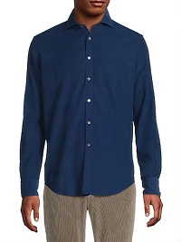 Garment-Dyed Corduroy Sport Shirt