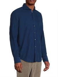 Garment-Dyed Corduroy Sport Shirt