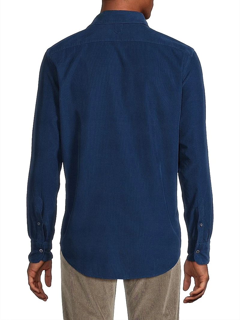 Garment-Dyed Corduroy Sport Shirt