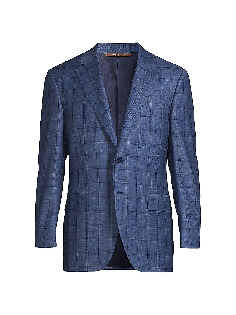 Windowpane Wool Sport Jacket
