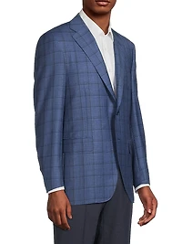 Windowpane Wool Sport Jacket